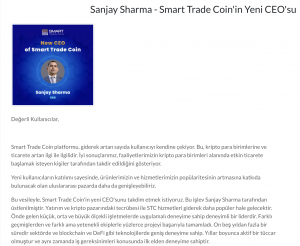 Smart Trade Coin Ceo Duyurusu
